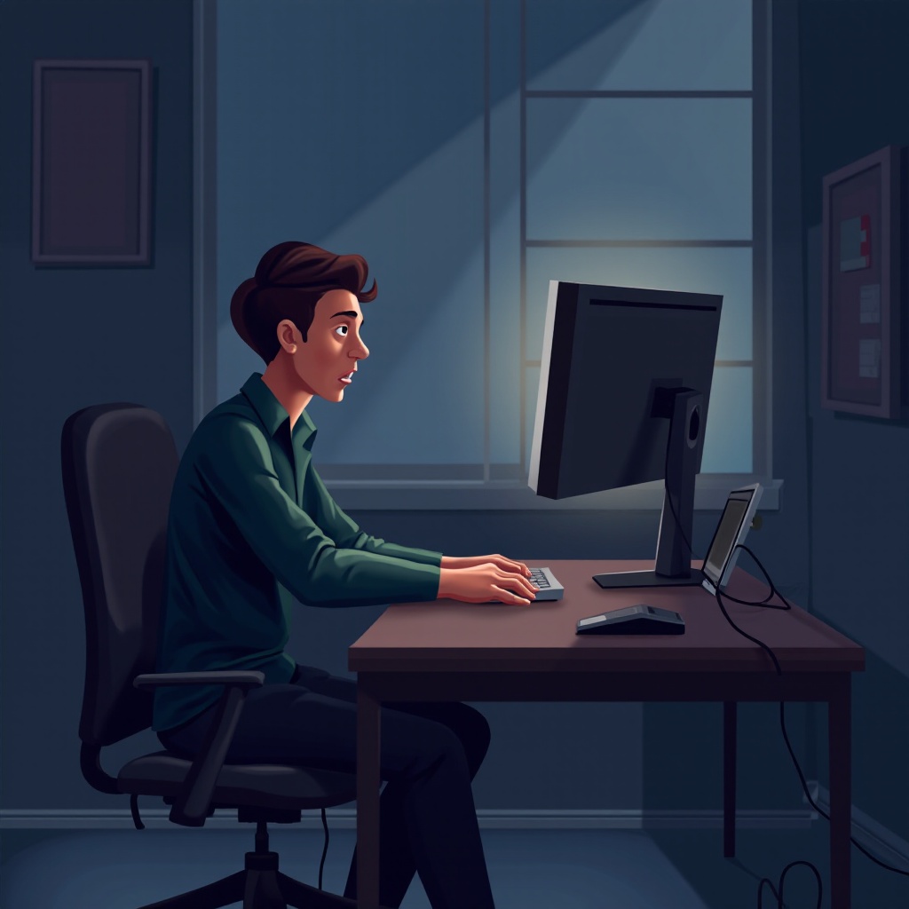 el monitor sigue apagándose