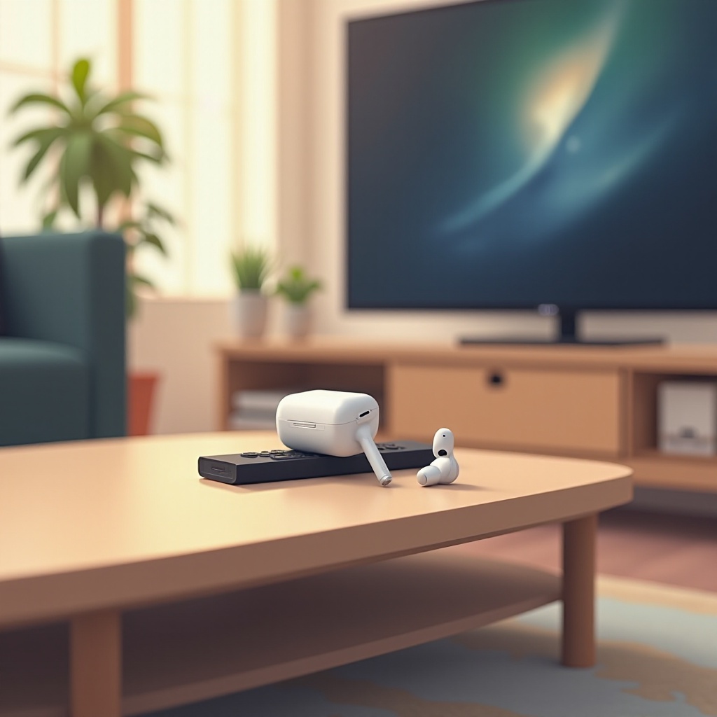 airpods podłączone do telewizora Samsung, ale nie ma dźwięku