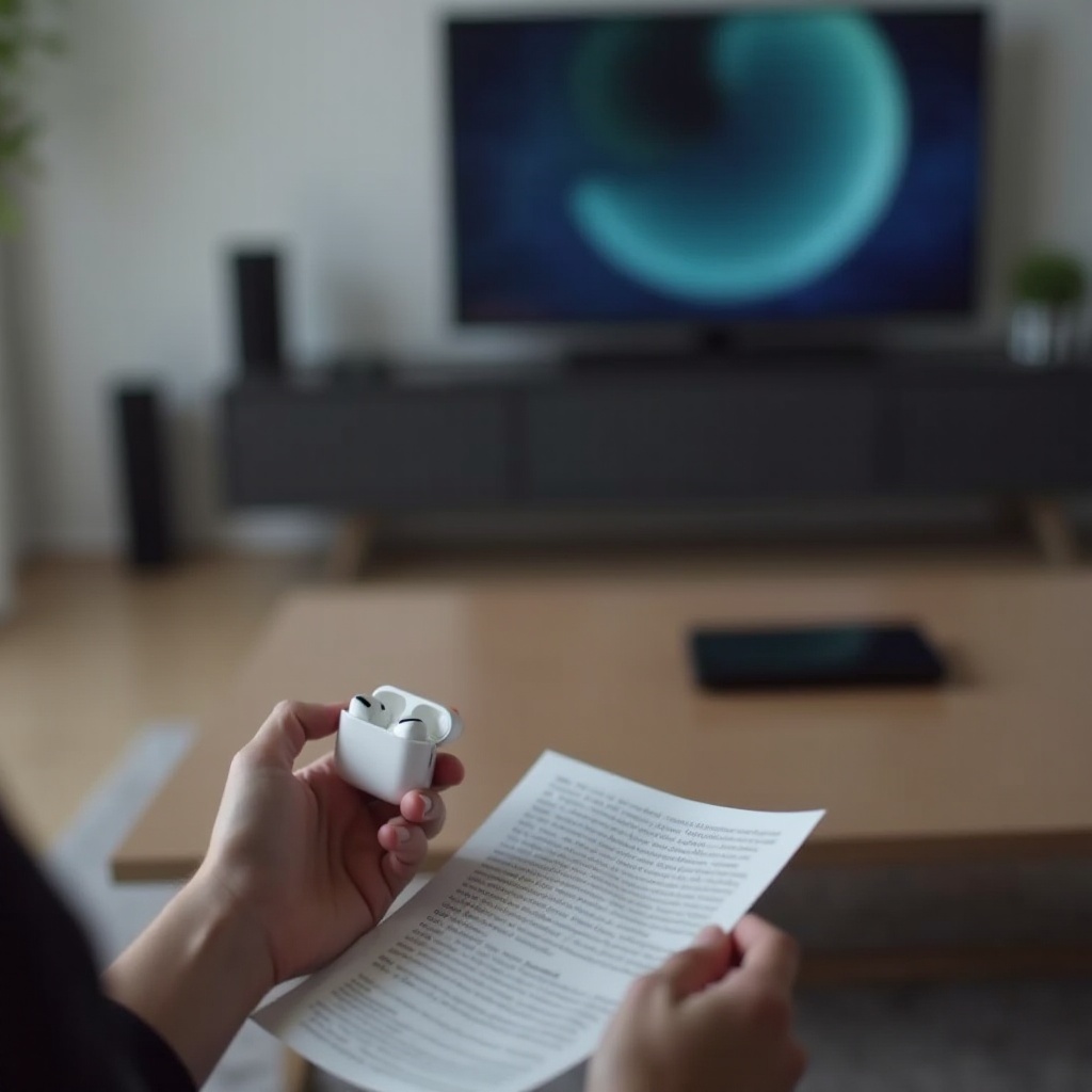 airpods conectados a la televisión Samsung pero no hay sonido