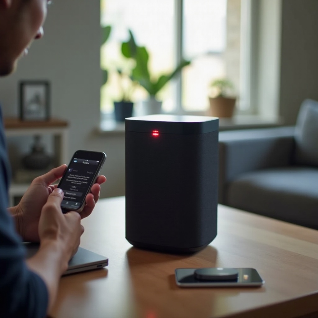 Sonos の赤い点滅ランプ