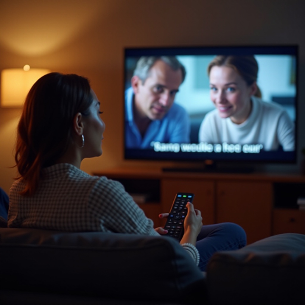 tidak bisa mendengar dialog di TV