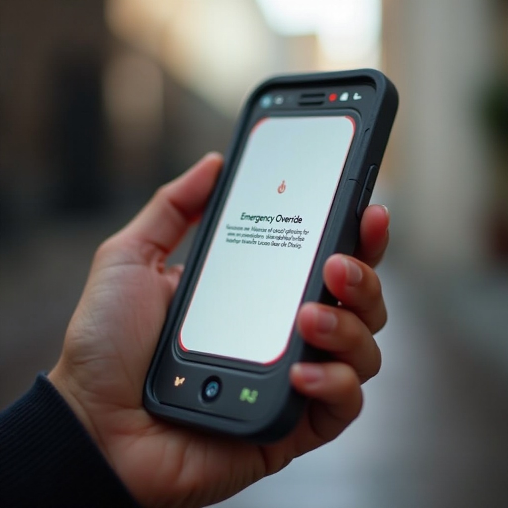 apa itu override darurat di iPhone?