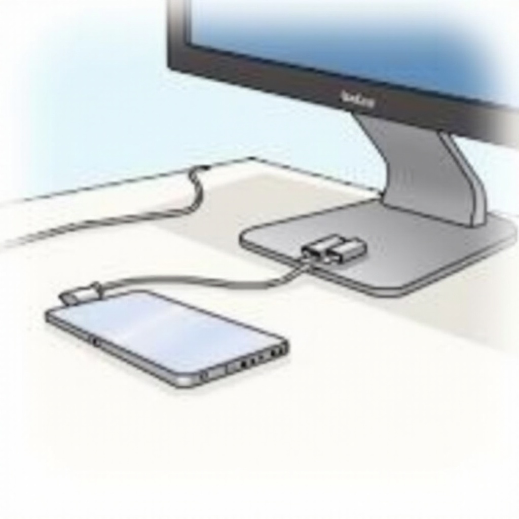 cara menghubungkan iPhone ke monitor PC