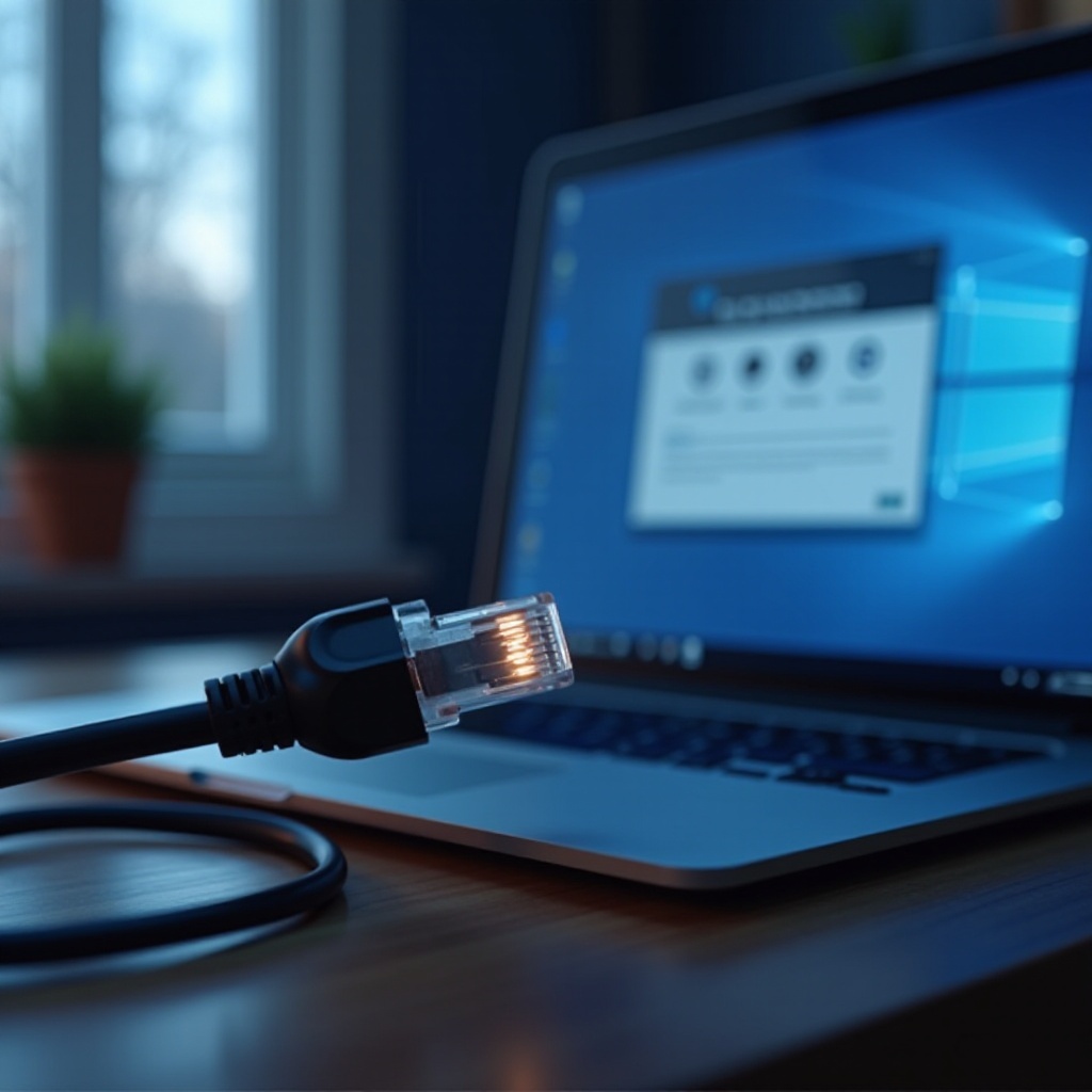 кабель Ethernet не подключен в Windows 11