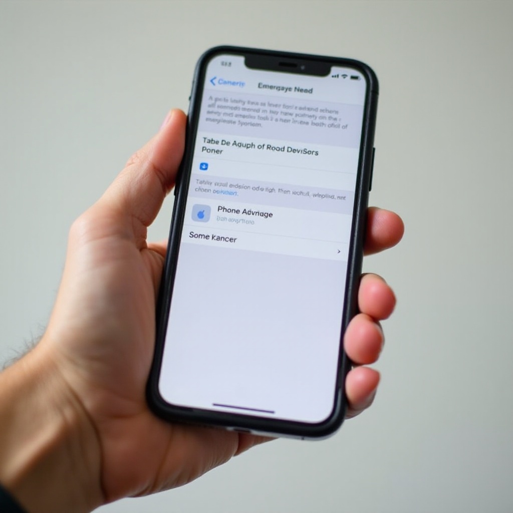 ¿qué es la anulación de emergencia en el iPhone?